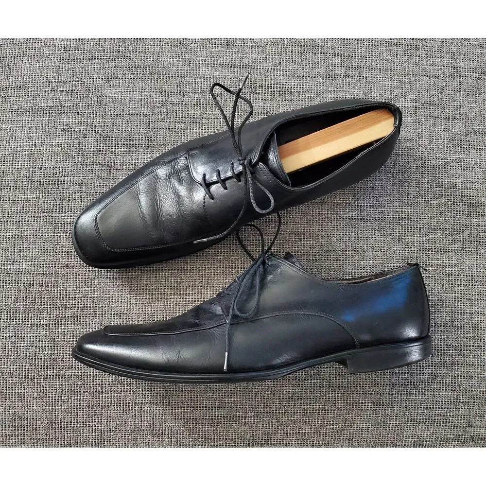 To Boot New York Men's Black‎ Lace Up Dress Shoes Model 2116 Size 11